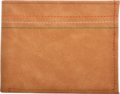 Exotique Men Formal, Casual, Trendy Tan Artificial Leather Wallet(5 Card Slots)