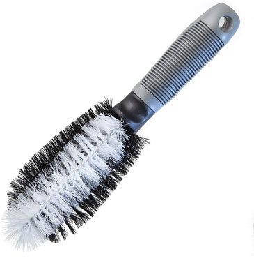 carfrill 1Pcs Car Tire Cleaning Brush Wheel Brush Car Wash Cleaning Tool Detailing Portable Handle Hot Products 1 ml Wheel Tire Cleaner(Pack of 1)