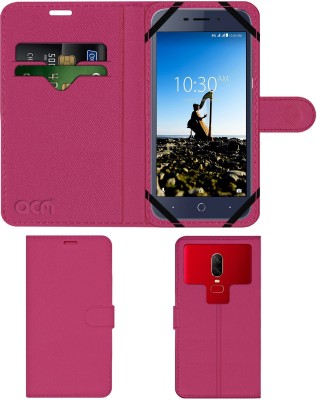 ACM Flip Cover for Karbonn K9 Music 4g(Pink, Cases with Holder, Pack of: 1)