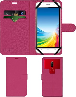 ACM Flip Cover for Intex Cloud 4g Smart(Pink, Cases with Holder, Pack of: 1)