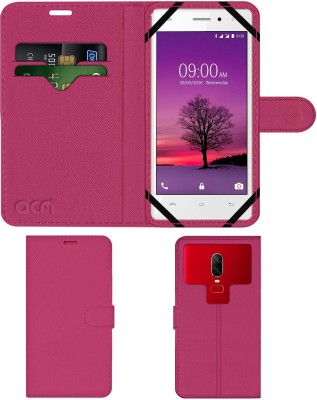 ACM Flip Cover for Lava A72(Pink, Cases with Holder, Pack of: 1)