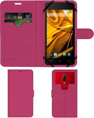 ACM Flip Cover for Karbonn Titanium Dazzle 2 S202(Pink, Cases with Holder, Pack of: 1)