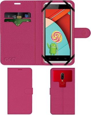 ACM Flip Cover for Celkon Millennia Xplore(Pink, Cases with Holder, Pack of: 1)