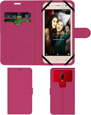 ACM Flip Cover for Intex Aqua S3(Pink, Cases with Holder, Pack of: 1)