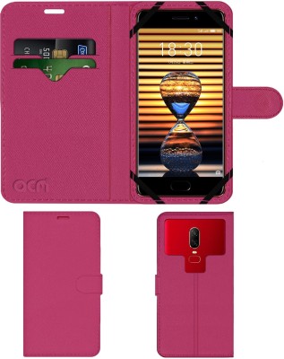 ACM Flip Cover for Meizu Pro 7(Pink, Cases with Holder, Pack of: 1)