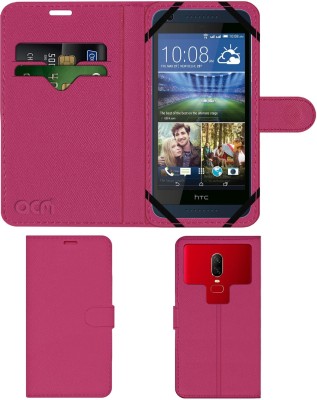 ACM Flip Cover for Htc Desire 626g+ Plus(Pink, Cases with Holder, Pack of: 1)