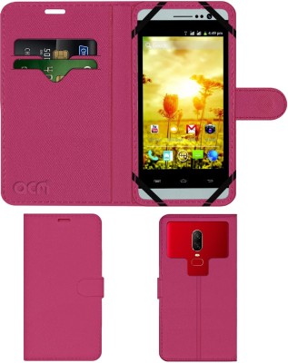 ACM Flip Cover for Spice Stellar Mettle Icon Mi-506(Pink, Cases with Holder, Pack of: 1)