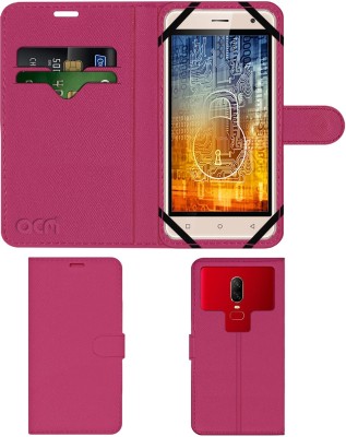 ACM Flip Cover for Intex Aqua S2(Pink, Cases with Holder, Pack of: 1)