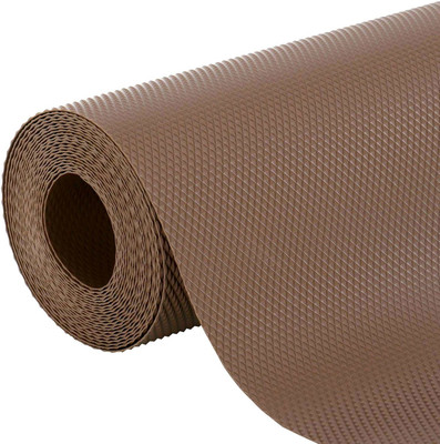 LooMantha Rectangular Pack of 1 Table Placemat(Brown, PVC)