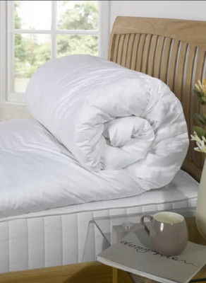 Rekhas Cotton Double King Sized Bedding Set(White, 1 DUVET)