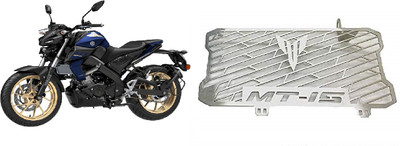 SELVIKE Radiator Grill For MT15 Blue-Gold Bike Radiator Guard(Yamaha)