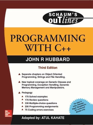 Programming with C++(English, Paperback, Hubbard John)