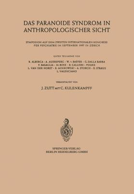 Das Paranoide Syndrom in Anthropologischer Sicht(German, Paperback, unknown)