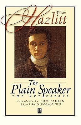 The Plain Speaker(English, Hardcover, Hazlitt William)