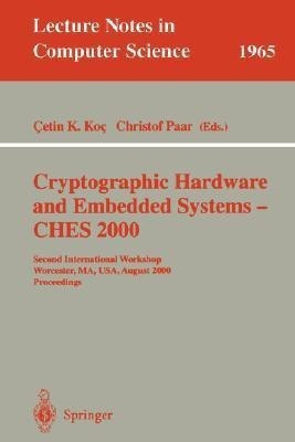 Cryptographic Hardware and Embedded Systems - CHES 2000(English, Paperback, unknown)