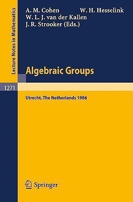 Algebraic Groups. Utrecht 1986  - Utrecht 1986 Proceedings of a Symposium in Honour of T.A. Springer(English, Paperback, unknown)