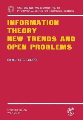 Information Theory New Trends and Open Problems(English, Paperback, unknown)