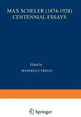 Max Scheler (1874-1928) Centennial Essays(English, Paperback, unknown)