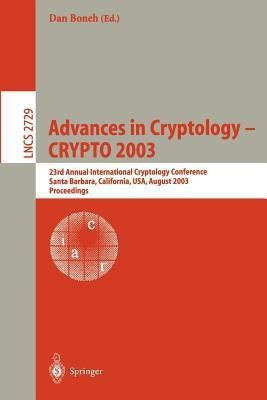 Advances in Cryptology -- CRYPTO 2003(English, Paperback, unknown)