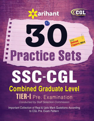 30 Practice Sets SSC-CGL Combined Graduate Level Tier 1 Pre. Examination(English, Paperback, unknown)
