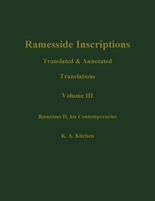 Ramesside Inscriptions, Ramesses II, His Contempories(English, Hardcover, Kitchen K. A.)