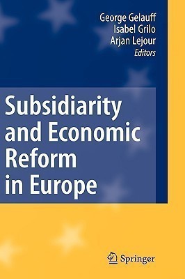 Subsidiarity and Economic Reform in Europe(English, Hardcover, unknown)