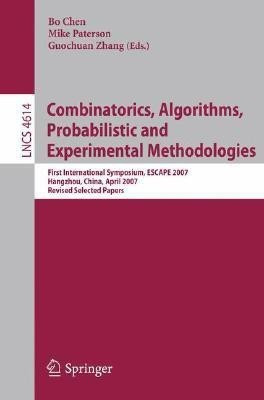 Combinatorics, Algorithms, Probabilistic and Experimental Methodologies(English, Paperback, unknown)