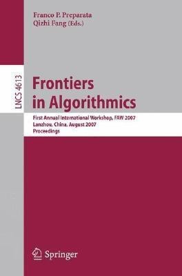 Frontiers in Algorithmics(English, Paperback, unknown)