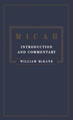 Micah(English, Hardcover, McKane William)