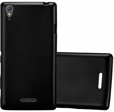 SkyTree Back Cover for Sony Xperia T3(Black, Flexible, Silicon, Pack of: 1)