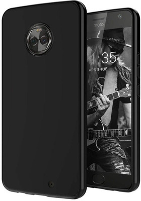 CONNECTPOINT Back Cover for Motorola Moto X4(Black, Shock Proof, Silicon, Pack of: 1)
