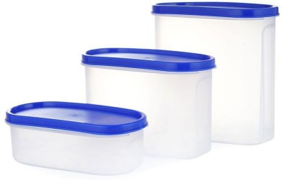 Analog Kitchenware Polypropylene Grocery Container  - 500 ml, 1000 ml, 1500 ml(Pack of 3, Blue)