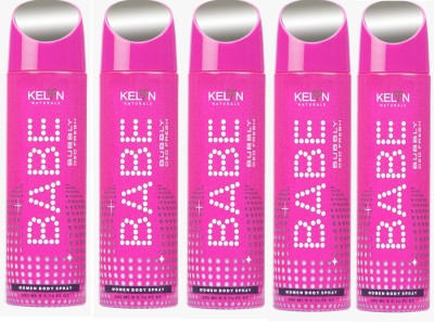 Kelyn DEO BABE SET OF 5 Body Spray  -  For Men & Women(1000 ml, Pack of 5)