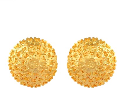 MissMister Brass Goldplating Fine Chilai Work Traditional Stud Earrings Women (MM6536ERRM) Brass Stud Earring