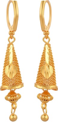 MissMister Brass Goldplating Bell shape Fashion earrings Women Latest (MM6539ERRM) Brass Drops & Danglers