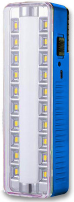 FIRSTLIKE High Quality Solar 20 SMD+ Tube High-Bright LED Light with Android Charging Support Rechargeable 8 hrs Flood Lamp Emergency Light(Blue)