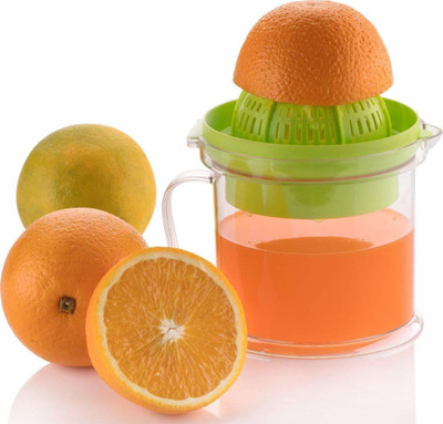 Skyplex Plastic Mini Nano 2 in 1 Manual Juicer For Orange,Lemon,Grapes, Plastic Manual Juicer Hand Juicer(Multicolor)