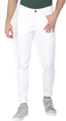 Masterly Weft Slim Men White Jeans