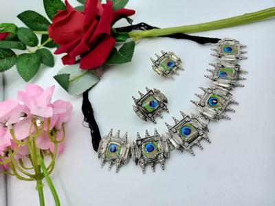 RENAISSANCE TRADERS Alloy Sterling Silver Multicolor, Silver Jewellery Set(Pack of 1)