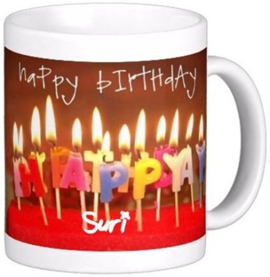 GNS Happy Birthday Suri Wishes 86 Ceramic Coffee Mug(330 ml)