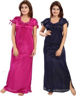 Babesa Women Nighty Set(Multicolor)