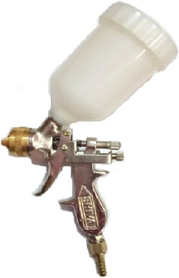 Lovely 1 Pint 473 ml Paint/Color Spray Gun with Bucket (Plastic) Air Assisted Sprayer(Silver)