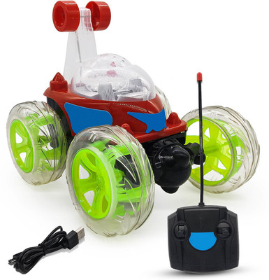 niveeka Rechargeable Remote Control Twisting Stunt Car with 360 Degrees Rotation N6(Red)