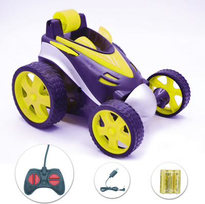 Just97 Four-Way Small Remote Control Stunt Car(Yellow)