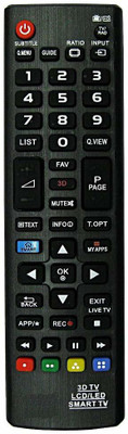 BhalTech 3D Smart LED LCD TV Compatible with LED LCD TV  LG Remote Controller(Black)