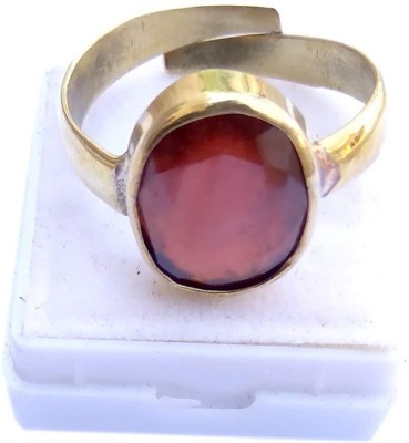 arjun navratn Lab Certified 6.66-7.77 Ratti Hessonite Garnet Gomedh * Ring * 6-7 Carat Natural Genuine Earth Mined Gomedh Gem Stone Ring Acrylic Garnet Gold Plated Ring