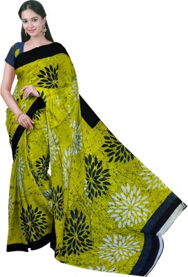 ghoonghat-sadgi aur soundarya ka milan Printed Daily Wear Cotton Blend Saree(Multicolor)