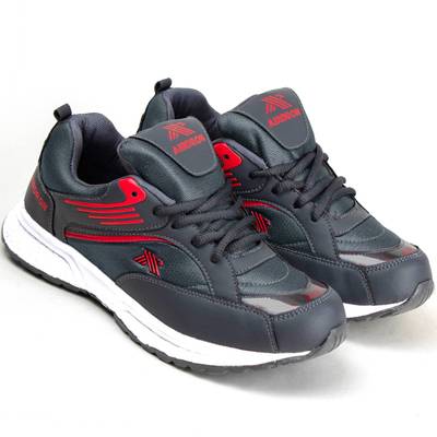 Oxygen Running Shoes For Men  (Grey, Red)