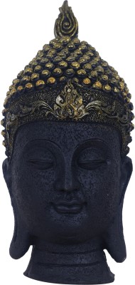 arati Lord Gautam Buddha Head Face Statue For Vastu Fangshui Brings Health, Peace, Success & Happiness in Home, Office, Factory and Shop Decorative Religious Showpiece. Decorative Showpiece - 20 cm (Polyresin, Black) Decorative Showpiece  -  20 cm(Polyresin, Black, Gold)
