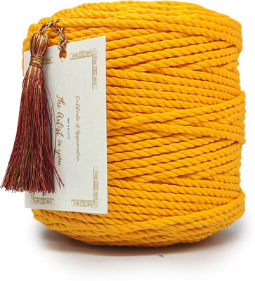 KnottyThread Yellow Thread(100 m Pack of1)
